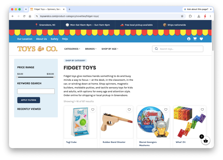 Toys & Co : Ecommerce Development by Forcefield
